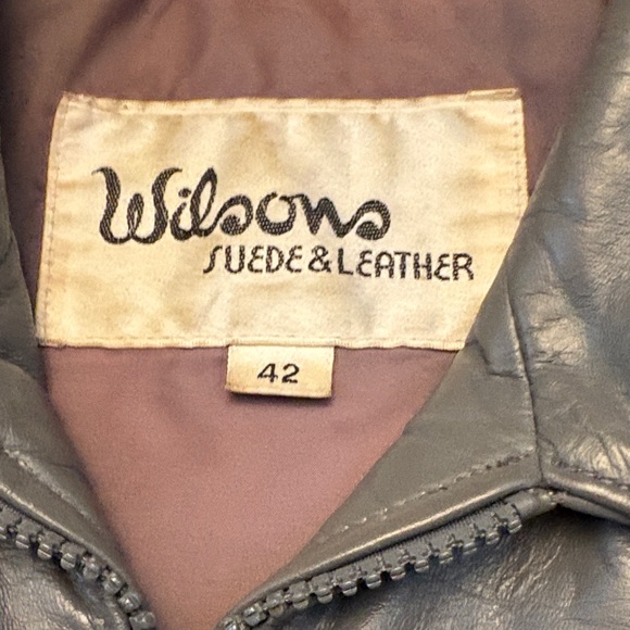 Wilsons Leather Men's Gray Jacket Size 42 - Picture 2 of 12